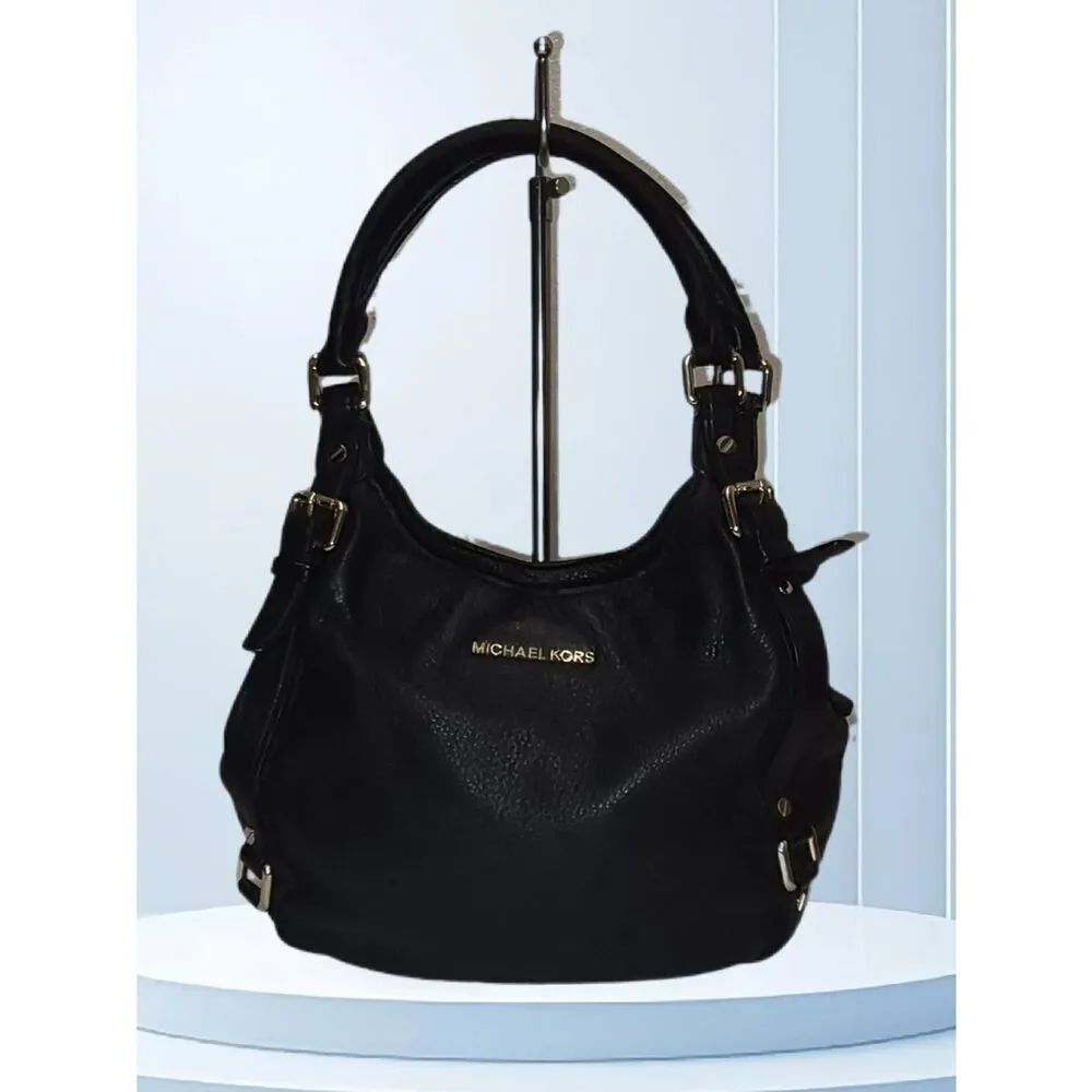 Michael Kors Bedford Black Leather Hobo Bag